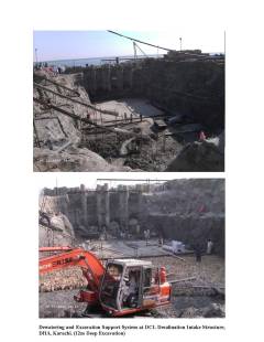 Dewatering and Shoring Sea Side